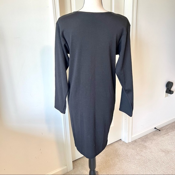 Vintage CAROLE LITTLE Petite Wool Blend Embellished Sweater Dress—SZ. SP - Picture 7 of 12